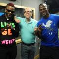 Konshen (L) Mr. Vegas (R) Kiss FM 2012